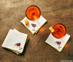 Negroni Cocktail Napkins