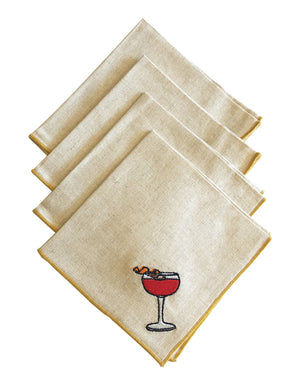 Negroni Cocktail Napkins